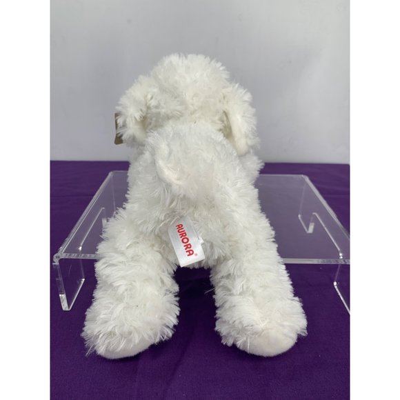 Aurora Flopsie - 12" Bonita White Laying Maltese Plastic Eyes and Nose - Picture 3 of 13